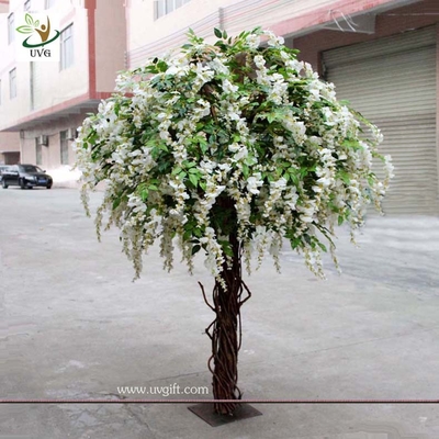 China UVG CHR047 wedding decoration Artificial Wisteria Blossom Tree indoor use 8ft high supplier