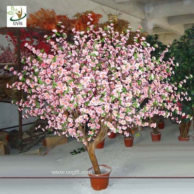 China UVG CHR041 Pink Cherry Blossom Wooden Tree Decoration Table top trees supplier