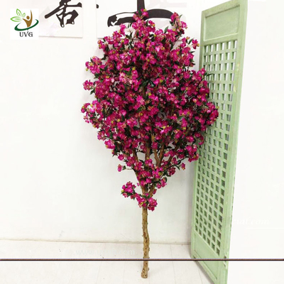 China UVG Festive Wreaths Latex Flower Arrangements Rose Color Artificial Cherry Tree Branches supplier