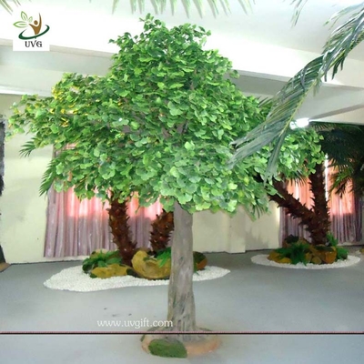 China UVG GRE026 12ft Indoor green banyan artificial decorative trees for office decoration supplier