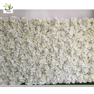 China UVG DIY party background in fake rose and hydrangea flower wall backdrops for weddings item supplier