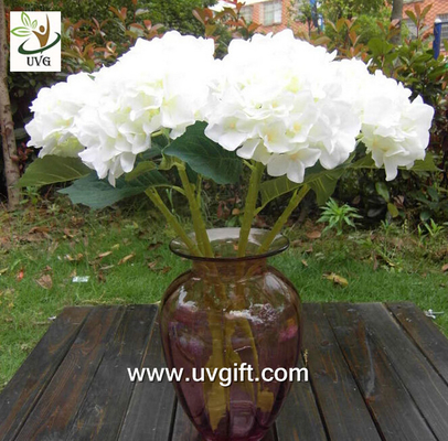 China UVG FHY23 Decoration flower artificial white hydrangea for indoor party decoration supplier