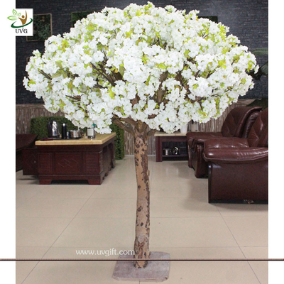 China UVG CHR038 table use decorative small white artificial blossom cherry trees for sale supplier