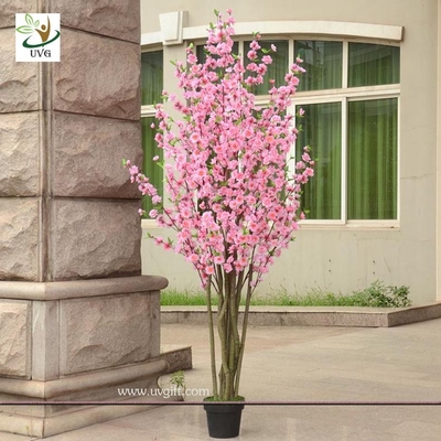 China UVG CHR053 pink cherry blossom bonsai tree with artificial flowers for party decoration supplier