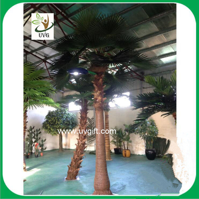 China UVG wholesale chinese artificial fan palm trees with lights for home garden decoration supplier