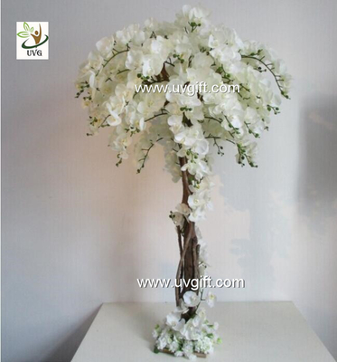 China UVG CHR124 Wedding Stage Decoration Life size Silk Orchids Artificial Tree Centerpiece supplier