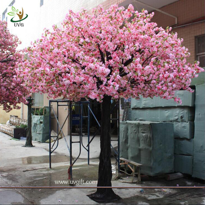 China UVG 10ft pink artificial blossom tree with silk cherry flowers for indoor event decoration supplier
