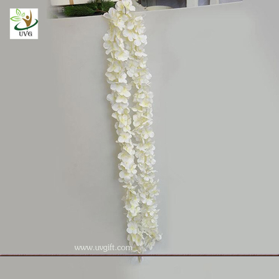 China UVG wedding use realistic fake white wisteria flower vine for home garden wall decoration supplier