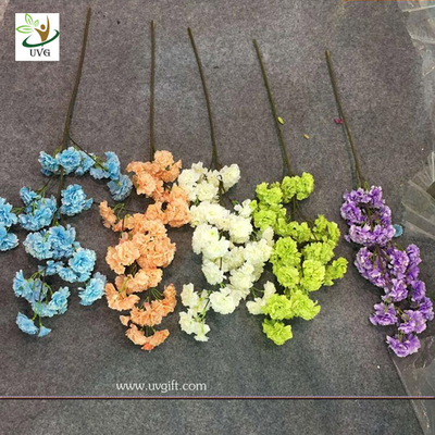 China UVG silk flower arrangement in artificial blossom tree branches wedding backdrops material CHR130 supplier