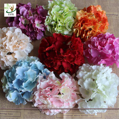 China UVG FBL01 white artificial flower heads in silk hydrangeas for wedding backdrop decoration supplier
