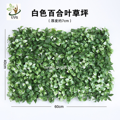 China UVG indoor landscaping garden synthetic grass with plastic leaves for christmas decoration GRS27 supplier
