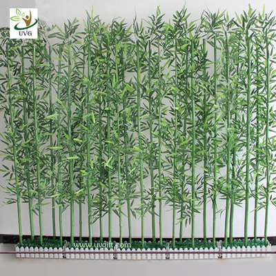 China UVG wholesale decorative artificial lucky bamboo in silk and plastic leaves for indoor decoration PLT19 supplier