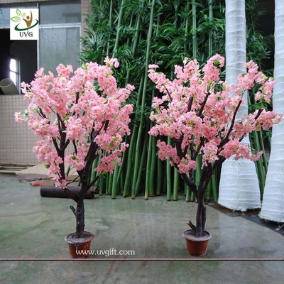 China UVG CHR043 Artificial Bonsai Tree with pink cherry flower for home garden decoration supplier