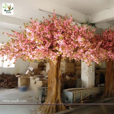 China UVG pink wedding wishing tree artificial sakura flower trees for indoor decoration CHR013 supplier
