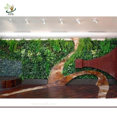 China UVG GRW014 Artificial Leaf Wall Green decorative walls indoor landscaping supplier