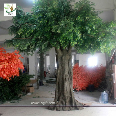 China UVG GRE033 Cheap artificial decorative house trees with green leaves for party decoration supplier