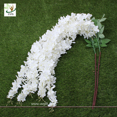 China UVG Wedding favor with white cheap silk artificial wisteria flower for party decoration supplier