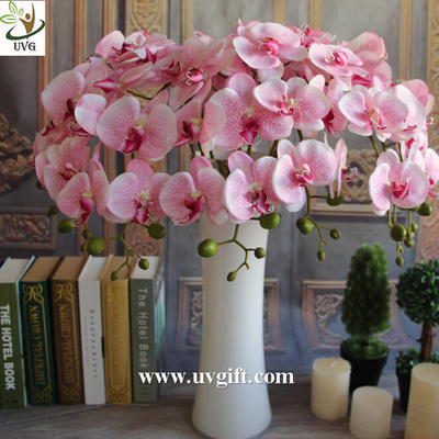 China UVG Colorful artificial flower wholesale with plastic orchid for wedding table decoration supplier