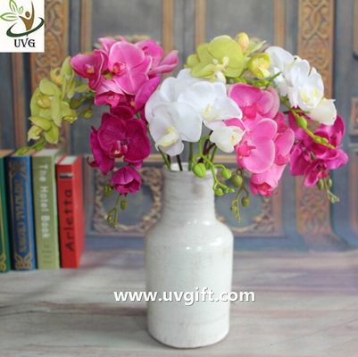 China UVG FOR40 Various cheap artificial flower with real touch PU orchid flowers for weddings supplier