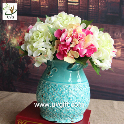 China UVG FHY24 wedding decoration materials cheap artificial hydrangea flower for indoor use supplier