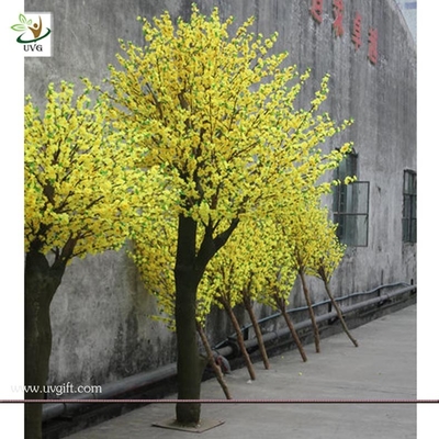 China UVG CHR025 indoor garden decoration artificial blossom yellow cherry tree 10ft high supplier