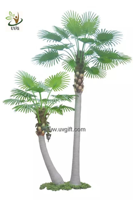 China UVG PTR047 various high quality artificial palm trees wholesale with PU fan coconut leaves supplier