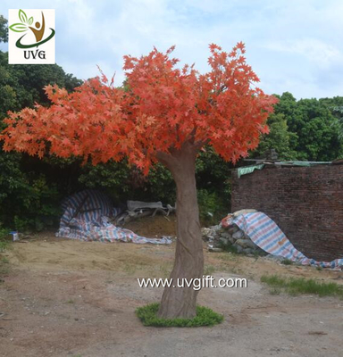 China UVG GRE47 artificial autumn tree fake maple tree in fiberglass trunk for office decoration supplier