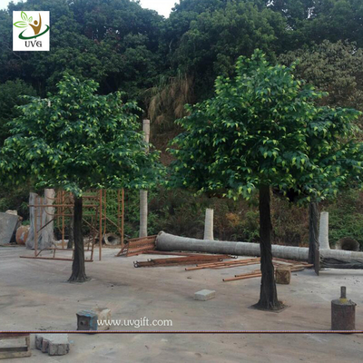 China UVG 10ft tall handmade green outdoor artificial banyan tree for home christmas decoration GRE052 supplier