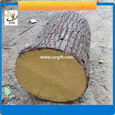 China UVG unique decoration ideas artificial tree stump with fiberglass material for garden landscaping supplier