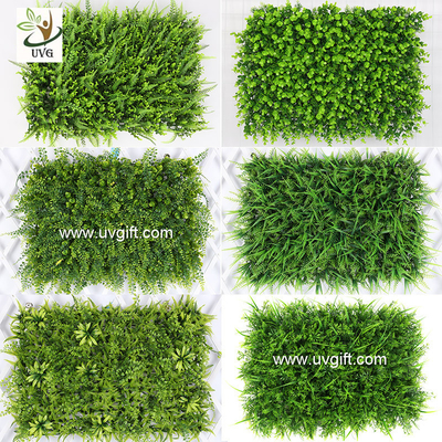 China UVG indoor and outdoor plastic boxwood mat artificial grass for walled garden decoration GRS12 supplier