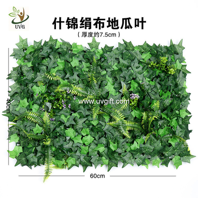 China UVG garden ornament various artificial plastic grass mat for wall decoration GRS22 supplier