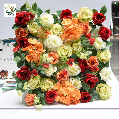 China UVG romantic rose artificial floral wall for photography backdrop art studio backgroudn decoration CHR1143 supplier