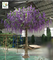UVG WIS011 4 meters purple fake trees with silk wisteria flowers for party decoration supplier