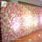 UVG 2.5m curved big fake flower wall wedding backdrops in silk rose and hydrangea for sale supplier