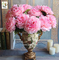 UVG FPN101 Dining table centerpieces pink artificial peony silk flower arrangements for party decoration supplier
