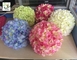 UVG FHY01 40cm Artificial Flower Ball with Silk Hydrangea and Rose for Wedding Decoration supplier