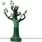 UVG 6ft tall fake cheap halloween tree with LED lights for party games background decoration supplier