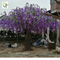 UVG wedding planner artificial flower arrangements purple wisteria blossoms fake tree for beach club decoration supplier