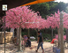 UVG silk peach flowers artificial blossom trees with high sumulation trunk for themed weddings CHR156 supplier