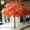 UVG romantic artificial red maple tree in silk leaves and wood trunk for indoor home decorative GRE070 supplier