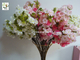 UVG Plastic tree branches with artificial cherry blossoms for wedding table decoration CHR supplier