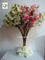 UVG pink artificial cherry blossom branch in silk flowers for wedding decoration CHR091 supplier