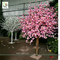 UVG white and pink small fake peach blossom centerpieces table trees for wedding hall decoration CHR169 supplier