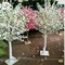 UVG white and pink small fake peach blossom centerpieces table trees for wedding hall decoration CHR169 supplier